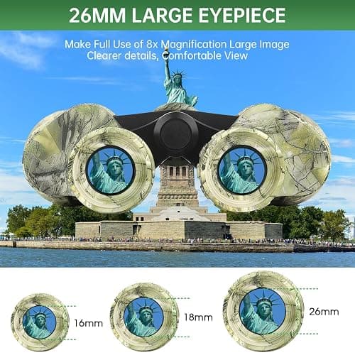 20x50 High Powered Binoculars for Adults, Waterproof Binoculars with Low Light Vision for Bird Watching Hunting Camping Travel Cruise Hiking Sports Stargazing, Unique Gifts for Men thumbnail 4