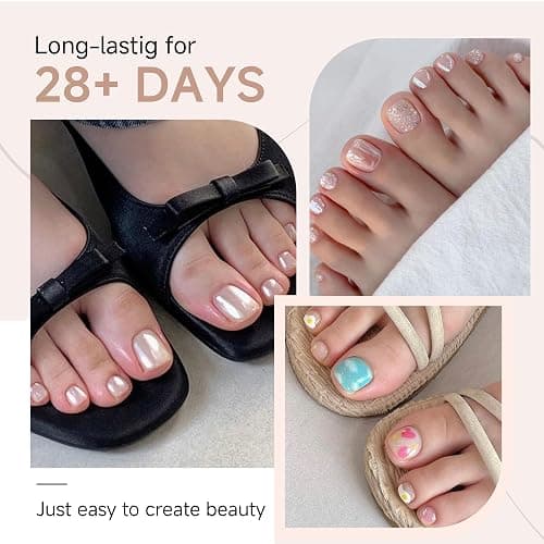 UNA GELLA Toe Nail Tips 504Pcs - Full Cover Matte Squavol Toe Nails Soft Gel Pre-file Gel Toe Nail Tips For Toe Nail Extensions Home DIY Nail Salon Soak Off 15 Sizes thumbnail 2