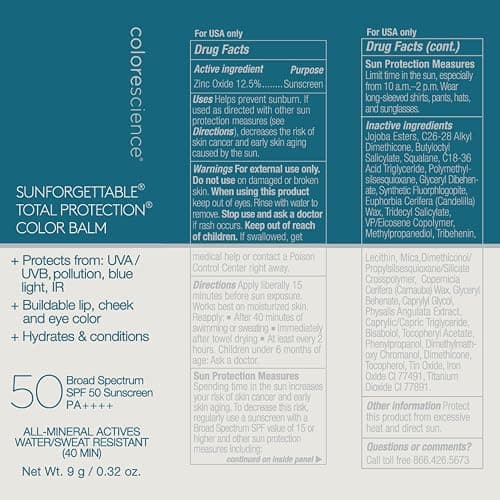 Colorescience Sunforgettable Total Protection Color Balm SPF 50, Mineral, Broad Spectrum, Buildable Lip & Cheek Color thumbnail 9