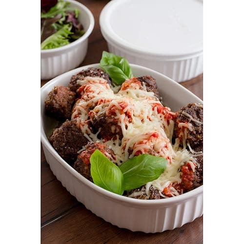 CorningWare French White 20-Pc Ceramic Bakeware Set with Lids Chip and Crack Resistant Stoneware Baking Supplies, Microwave, Dishwasher, Oven, Freezer and Fridge Safe thumbnail 2