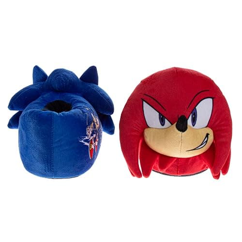 SEGA Sonic the Hedgehog 3D Slippers for Kids House Shoes Sonic Plush thumbnail 3