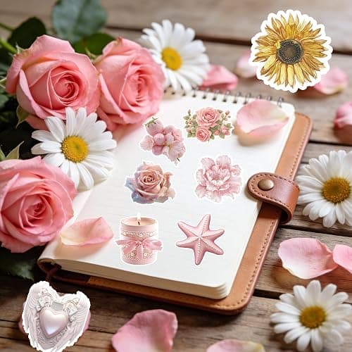 115PCS Pink Aesthetic Stickers - Vintage Coquette Style, Waterproof Vinyl Decals Cute Bow Tie Stickers Disco Ball, Decorative Stickers for Water Bottles, Laptop, Scrapbook (115pcs Coquette Stickers) thumbnail 6