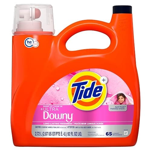 Tide Plus Boost of Ultra Downy Liquid Laundry Detergent, April Fresh Scent, 92 fl oz, 65 Loads, Laundry Detergent Liquid with Long-Lasting Freshness thumbnail 11