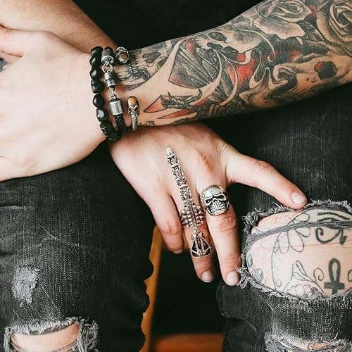 Q&D&S Silver Scorpion Ring Gothic Knuckle Finger Ring Punk Hinged Activity Rings Halloween for women and men thumbnail 4