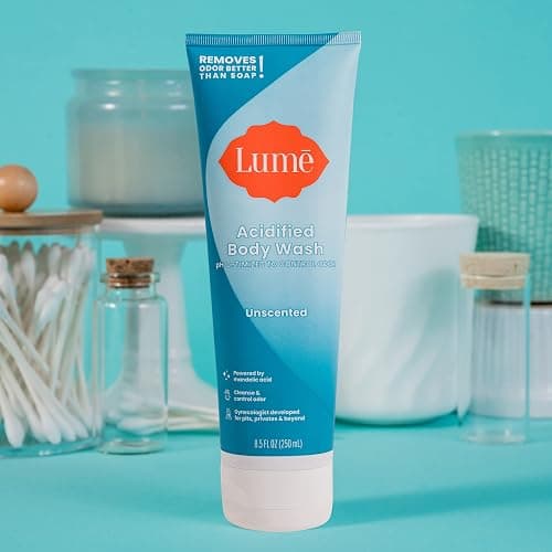 Lume Acidified Body Wash - 24 Hour Odor Control - Removes Odor Better than Soap - Moisturizing Formula - Formulated Without SLS or Parabens - OB/GYN Developed - 8.5 ounce (Unscented) thumbnail 8