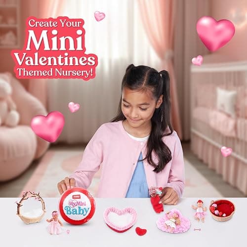 My Mini Baby Sweet Hearts 2 PACK by ZURU – Collectible Mystery Capsule Baby Doll with Accessories & Playset, Realistic Miniature Toy for Girls Ages 3+ thumbnail 5