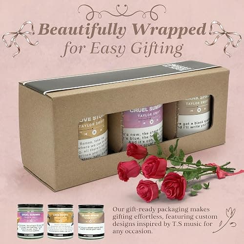 Back to Basics | Taylor Premium Candle Set - 3 Vegan Soy Coconut Wax Scented Candles for Home Decor, Birthday Gifts for Women, Best Friends, Men | Relaxing Aromatherapy Made in USA thumbnail 4