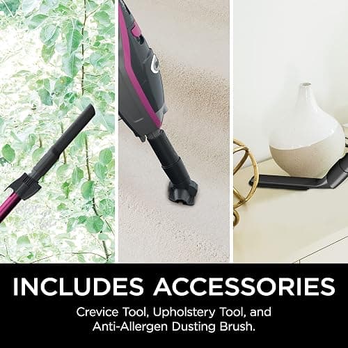 Shark HV371 Rocket Pro DLX Corded Stick, Removable Hand Vacuum, Advanced Swivel Steering, XL Cup, Crevice Tool, Upholstery Tool & Anti-Allergen Dust Brush, Fuchsia, Capacity thumbnail 11