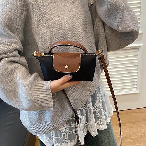 Mini Crossbody Bag for Women - Adjustable Strap Shoulder Purse, Small Spacious Tote with Zipper Pockets for Phone Wallet Keys thumbnail 8