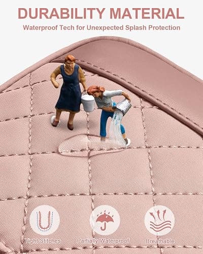 Capolo Sling Bag for Women Men Waterproof Crossbody Bags for Women Trendy Casual Fanny Pack with Convertible Shoulder Strap Chest Bag for Travel Hiking(Pink, Medium) thumbnail 5