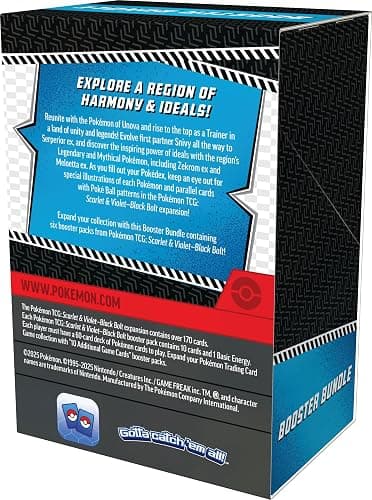 Pokemon TCG Scarlet & Violet 10.5 Black Bolt Booster Bundle Set thumbnail 2