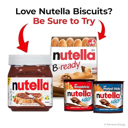 Nutella Biscuits, 20 Count Cookies, Hazelnut Spread with Cocoa, Kids Snacks, 9.7 oz thumbnail 6