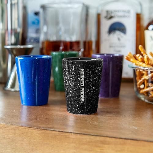 Rico Industries NCAA Primary OR Wordmark Logo 2oz Ceramic Shot Glass for Fans, Laser Engraved In Team Color Single Shot Glass thumbnail 4