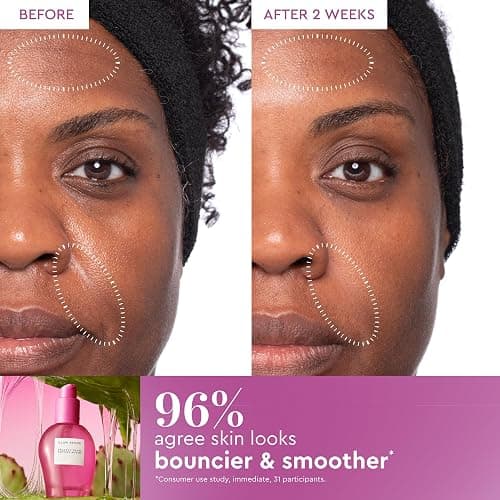 Glow Recipe Prickly Pear Peptide Mucin - Vegan "Snail" Mucin Face Serum to Hydrate & Repair Skin Barrier with Pore Refining Bio-Active Peptides & Deep Hydration - Glass Skin Korean Skincare (40ml) thumbnail 4