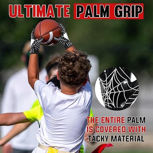 AIGEVTURE Youth Football Gloves Kid Receiver Gloves Boys Girls Unmatched Grip Great Gift thumbnail 6