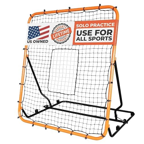 ACELETIQS Volleyball Rebounder Net, Soccer Rebounder, Lacrosse Rebounder, Baseball Rebounder Net | Improve Pitching and Fielding Training, Spiking, Passing and Shooting Skills - Image 1
