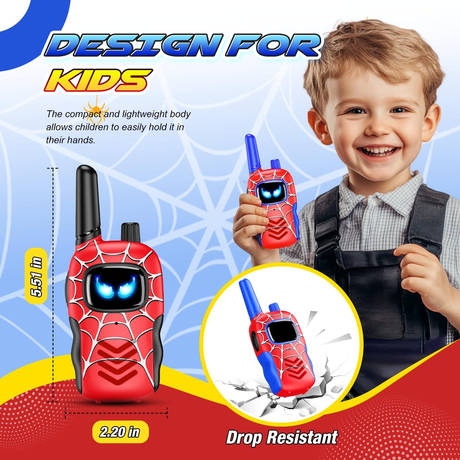 Walkie Talkies for Kids, Vingtank Walkie Talkie for 3 4 5 6 7 8 Year Old Boys Gifts Toddler Outdoor Toys for Boy Age 3-5 6-8 Camping Birthday Gifts for 3-8 Year Old Boy Girl thumbnail 5