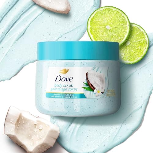 Dove Moisturizing Body Scrub – Coconut & Lime, pH‑Balanced Whipped Texture, Skin‑Renewing Exfoliator, 15 oz thumbnail 6