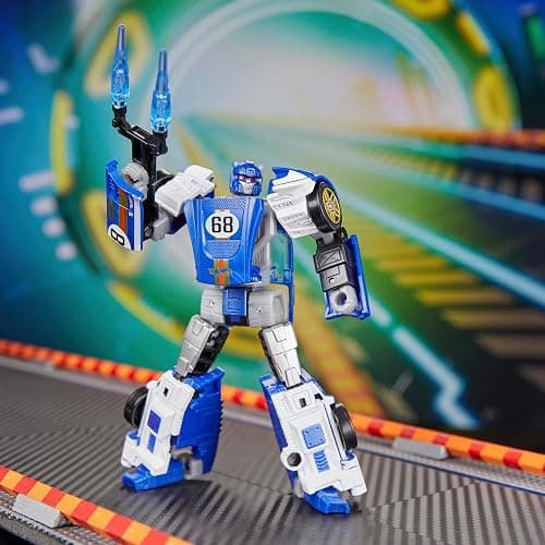 Transformers Collaborative Hot Wheels® x El Segundo Coupe, Deluxe Class 5-Inch Robot Action Figure Converts to Racecar, Ages 8+ thumbnail 9