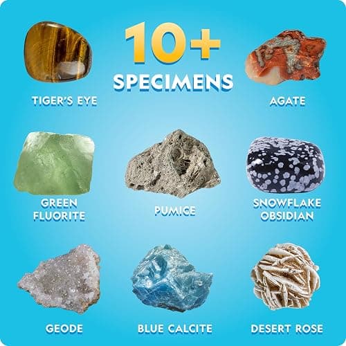 National Geographic Earth Science Kit – 100+ Science Experiments & Activities for Kids, Crystal Growing, Volcano Science Kit, Rock Collection, STEM Project Toy for Boys & Girls (Amazon Exclusive) thumbnail 4