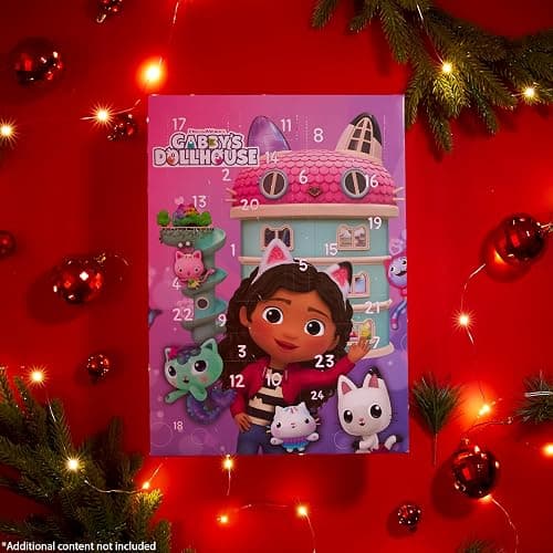 Gabby’s Dollhouse Advent Calendar 2026 for Girls 24 Hair Accessories | Hair Clips, Bands & Scrunchies Kids Christmas Countdown Calendar, Girls Xmas Surprise Gifts thumbnail 2