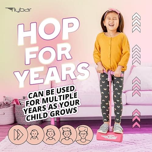 Flybar My First Foam Pogo Jumper for Kids Fun and Safe Pogo Stick for Toddlers, Durable Foam and Bungee Jumper for Ages 3 and up, Supports up to 250lbs thumbnail 6