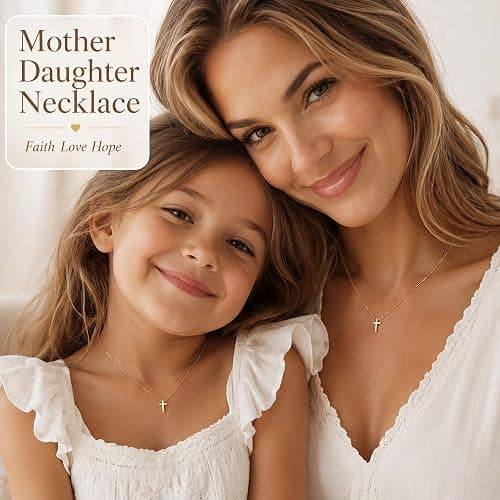 Poxtex Cross Necklace for Women Teen Girls, Dainty 14K Gold Silver Plated Cross Choker Jewelry Non Tarnish Waterproof Cute Simple Small Necklace Christian Baptism Religious Faith Jewelry Gifts thumbnail 6