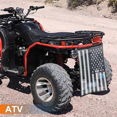 Telimocy UTV ATV Mesh Trash Bag,Universal UTV Trash Storage Sack Compatible With Polaris RZR,Can-Am,CFmoto,Teryx,Kawasaki,Golf Cart,Arctic Cat (American Flag) thumbnail 6