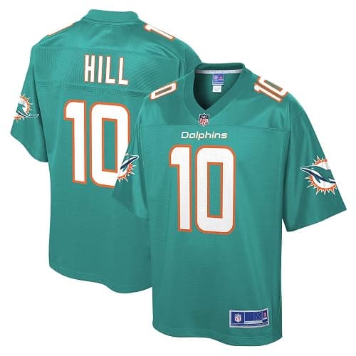 NFL PRO LINE Men's Tyreek Hill Aqua Miami Dolphins Replica Jersey - Image 1