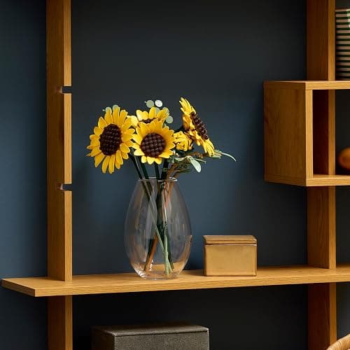 LEGO Botanicals Sunflower Bouquet - Artificial Flowers Set for Adults - Faux Sunflowers & Eucalyptus Stems for Living Room or Bedroom Decor - DIY Gift Idea for Women - 11502 thumbnail 3