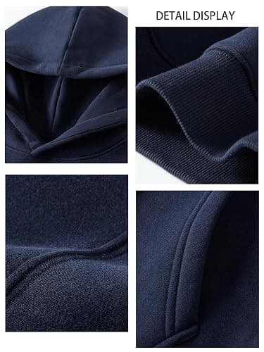 PAODIKUAI Men Hoodie Sweatshirt Loose Fit Fashion Pullover Hoodie Casual Long Sleeve Hooded Sweatshirt with Pocket thumbnail 6