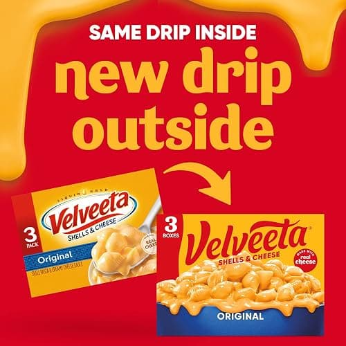 Velveeta Shells and Cheese Mac and Cheese Dinner, 3 Boxes, Original, 12 oz | for Easy Dinner or Dinner Sides Made with Real Cheese Made With Real Cheese thumbnail 4