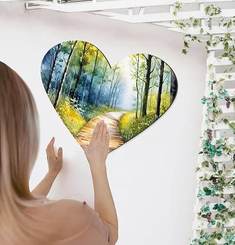 Wooden Hearts for Crafts 17 Inch Large, Big Wood Heart Sign for Wall Decor, Unfinished Blank Wood Cutouts Wooden Shapes for Birthday, Wedding Party Decoration, Valentine Day, Home Decoration thumbnail 4