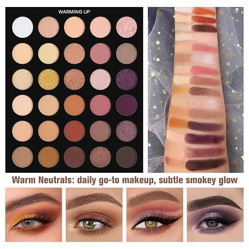 UCANBE Pretty All Set Eyeshadow Palette Pro 86 Colors Makeup Kit Matte Shimmer Eye Shadow Highlighters Contour Blush Powder All In One Makeup Pallet Holiday Christmas Valentine's Day Gift Set thumbnail 2