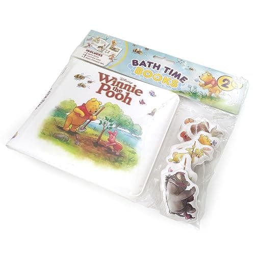 Disney Winnie The Pooh Bath Time Books - Activity Books for kids, Bath book, 6 Padded suction cups, 1 Mesh bag thumbnail 3