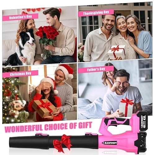 Cordless Leaf Blower, LEAWINDY 21V Battery Leaf Blower with 6-Speed Levels, Handheld Lightweight Blower & 2 Extended Tubes, Snow Blower for Blowing Leaves, Lawn, Garden, Garage, Yard thumbnail 8