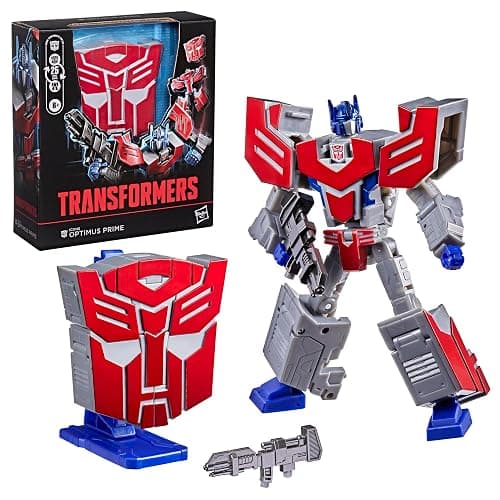 Transformers Icons Optimus Prime 6.75-Inch Voyager Class Action Figure that Converts to Autobot Logo Symbol, Display Stand, Robot Toys for Ages 8+ thumbnail 15