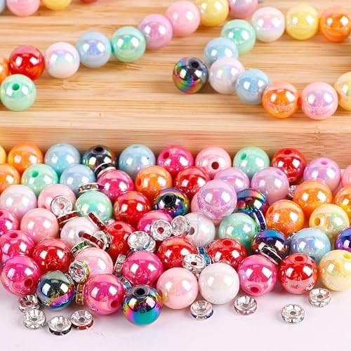 250 Pcs Beads for Pens - Focal Beads for Beadable Pens, Acrylic Bead for Beaded Pen, Spacer Bead Keychains Bracelets Crafts thumbnail 7