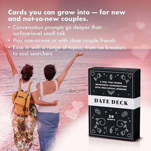 BestSelf Date Deck – 50 Conversation Cards Engaging for Couples - Fun and Thought-Provoking Date Night Game - Playing Cards to Unlock Deeper Connection and Intimacy thumbnail 7