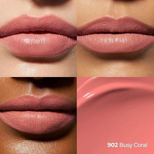 Laka Perfect Twin Lip - Dual-Ended Matte Liquid Lipstick & Clear Gloss | Transfer Proof Color | High Pigmented Lightweight Non-Sticky | Korean Makeup | #902 Busy Coral (Soft Coral Pink), 0.31oz thumbnail 5