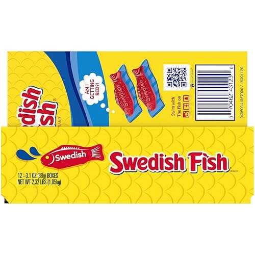 SWEDISH FISH Soft & Chewy Candy, Bulk Candy, 12 - 3.1 oz Boxes thumbnail 14