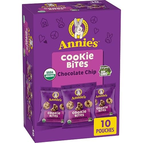 Annie's Organic Chocolate Chip Cookie Bites, 10 Pouches, 10.5 oz - Image 1