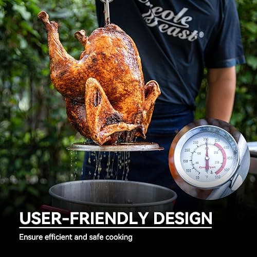 CreoleFeast TFS3010 Propane 30 Qt. Turkey and 10 Qt. Fish Fryer Boiler Steamer Set, 50,000 BTU Burner, Ideal for Outdoor Cooking thumbnail 8