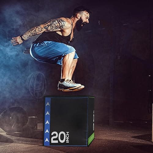 BalanceFrom 3-in-1 Foam Plyometric Jump Box for Home Gym with Multiple Height Options – Versatile Plyo with Non-Slip Surface for Strength, HIIT, Step-Ups, and Agility Training thumbnail 4