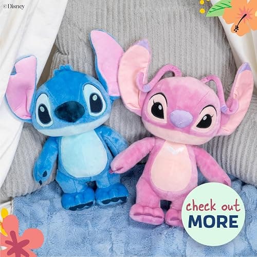 Kids Preferred Disney Baby Lilo & Stitch Angel Soft Huggable Stuffed Animal Cute Plush Toy for Toddler Boys and Girls, Gift for Kids, Pink Angle 16 Inches thumbnail 2