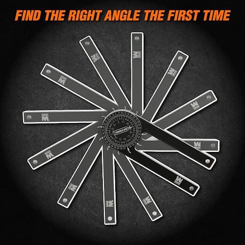 WEN Miter Saw Protractor, 7.25-Inch Aluminum Alloy with Laser-Engraved Scaled (ME175P) thumbnail 5