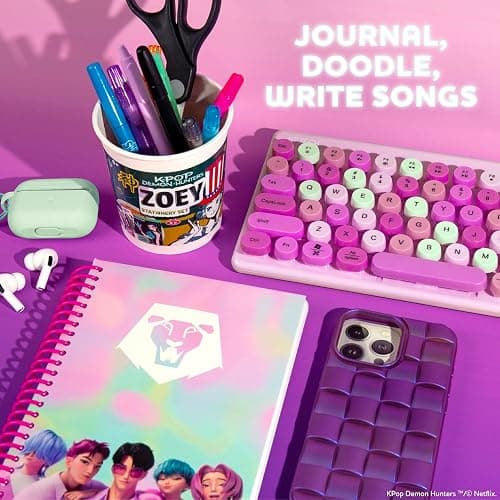 KPop Demon Hunters™ Journal – Saja Boys Edition, 100 Lined Pages, Notebook Measures 5.8 x 8.3, Official K Pop Demon Hunters Merch for K-Pop Fans, Students, Teens thumbnail 5