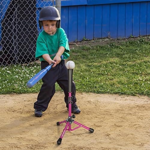 AOLIGEIJS Baseball Tee Batting Tee Softball Tee Portable Travel Hitting Tee,Easy Adjustable Height,Stable Tripod Stand thumbnail 6