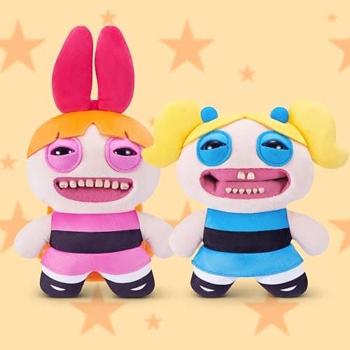 Fuggler Powerpuff Girls 9-Inch Plush Toy (Bubbles) by ZURU – Funny Ugly Monster Stuffed Animal with Human-Like Teeth, Collectible Plush for Kids, Tweens, Teens, Adults & Cartoon Fans thumbnail 4