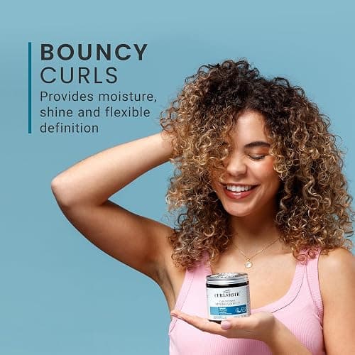 Curlsmith Curl Defining Styling Soufflé - Gel a tenuta forte per ricci, definizione, vegano e cruelty free (8 oz) thumbnail 5